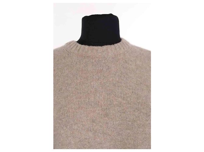 Pull Eric Bompard en cachemire beige - vue 2