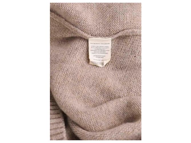 Pull Eric Bompard en cachemire beige - vue 5
