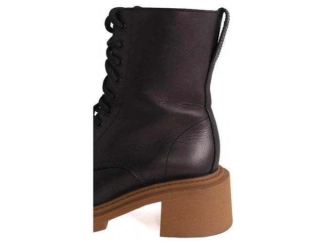 Stivaletti Loewe in pelle marrone - vista 4