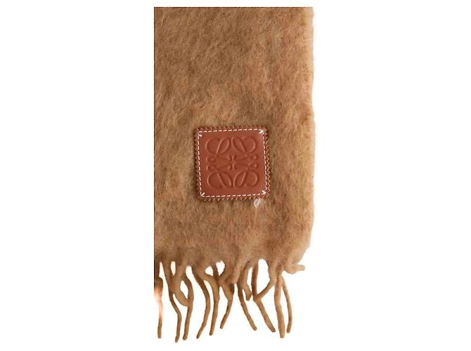 Sciarpa Loewe in lana color camel - vista 2