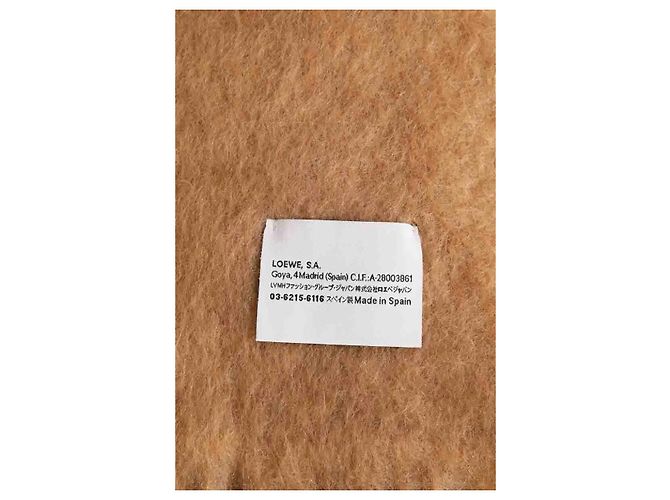 Sciarpa Loewe in lana color camel - vista 4