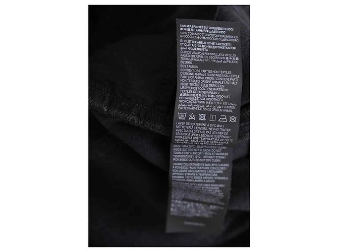 Autre Marque Vaqueros rectos Saint Laurent negros de algodón - vista 6