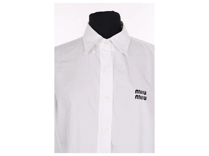 Camisa Miu Miu de algodón blanco - vista 2