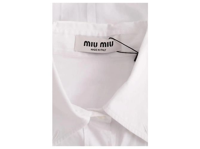 Camisa Miu Miu de algodón blanco - vista 5