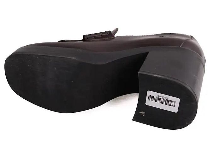 Mocassini Céline in pelle marrone - vista 6