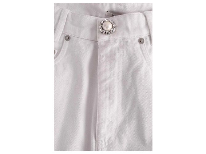 Minifalda Miu Miu de algodón blanco - vista 5