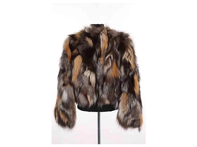 Abrigo de piel marrón Michael Kors - vista 4