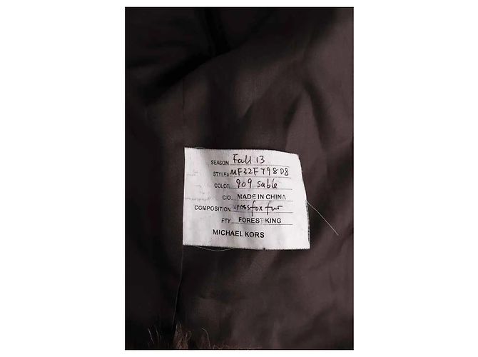 Abrigo de piel marrón Michael Kors - vista 6