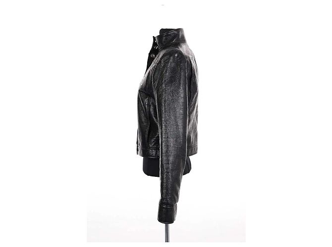 Courreges Courrèges Schwarze Jacke aus Synthetik - Ansicht 3