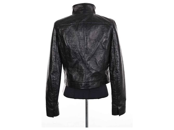 Courreges Courrèges Schwarze Jacke aus Synthetik - Ansicht 4