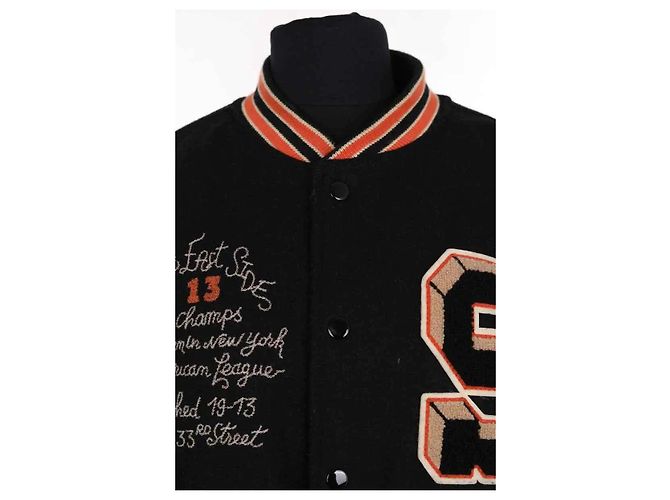 Schott Black Wool Jacket - view 2