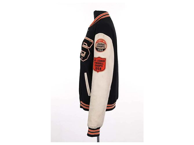 Schott Black Wool Jacket - view 3