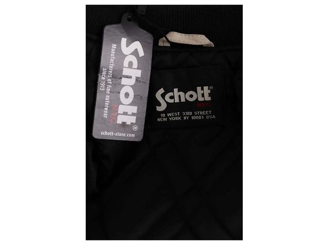 Schott Black Wool Jacket - view 5
