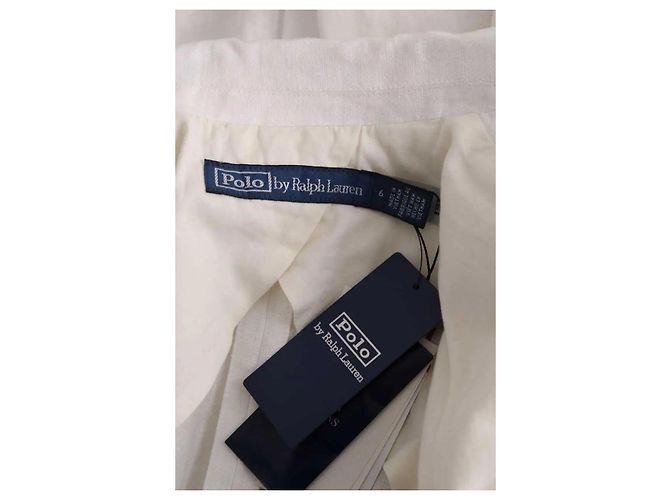 Giacca in lino bianca Ralph Lauren - vista 5