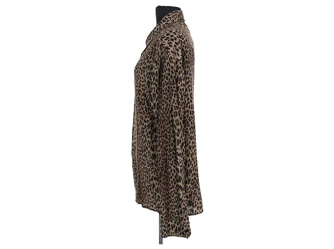 Camisa Zadig & Voltaire de viscosa caqui M - vista 3