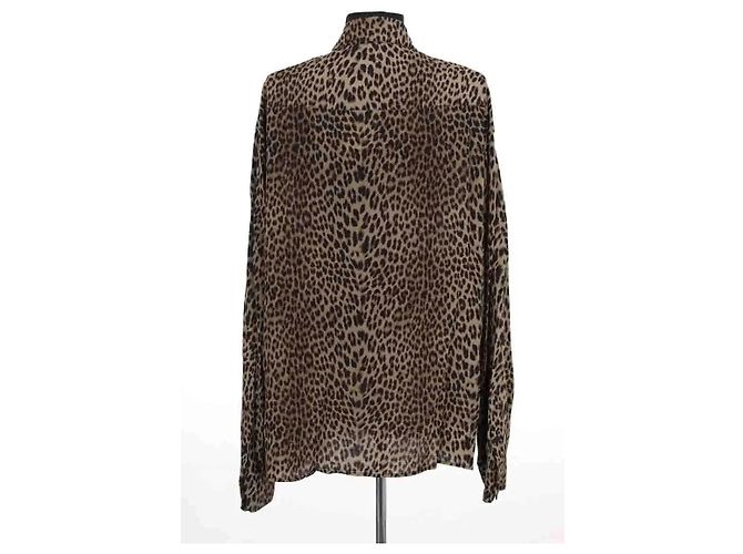 Camisa Zadig & Voltaire de viscosa caqui M - vista 4
