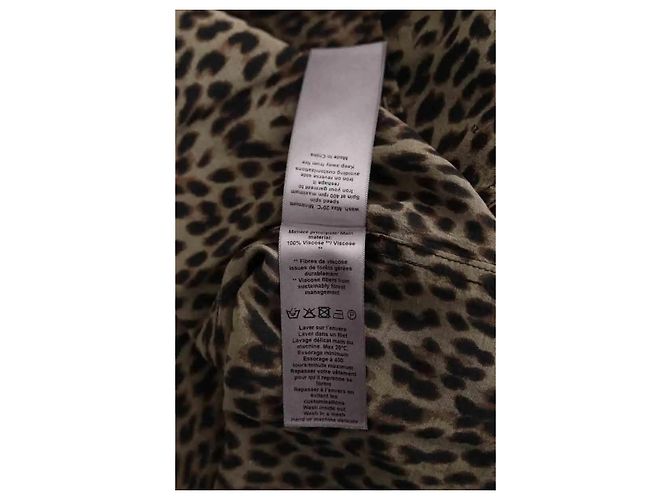 Camisa Zadig & Voltaire de viscosa caqui M - vista 6