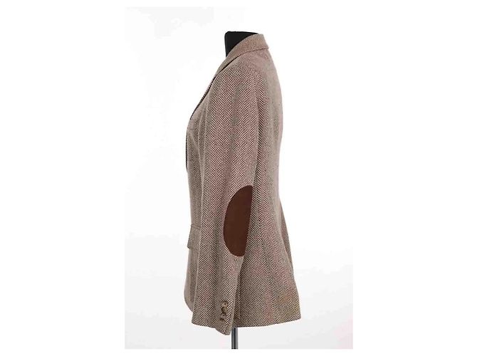 Blazer Ralph Lauren de lana marrón - vista 3