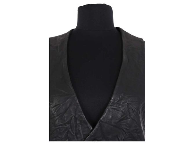 Chaleco de cuero negro Zadig & Voltaire - vista 2
