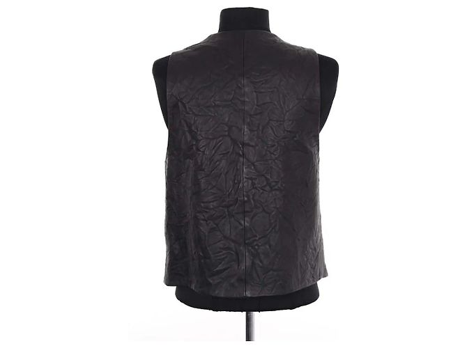 Chaleco de cuero negro Zadig & Voltaire - vista 4