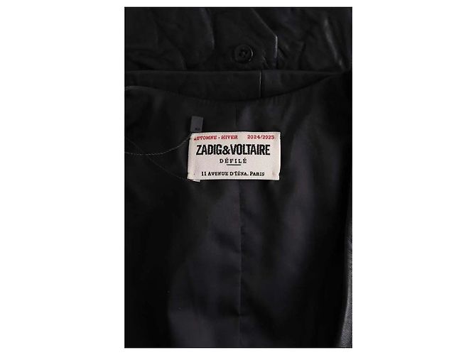 Chaleco de cuero negro Zadig & Voltaire - vista 5