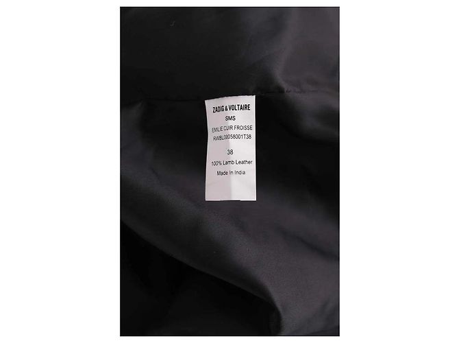 Chaleco de cuero negro Zadig & Voltaire - vista 6