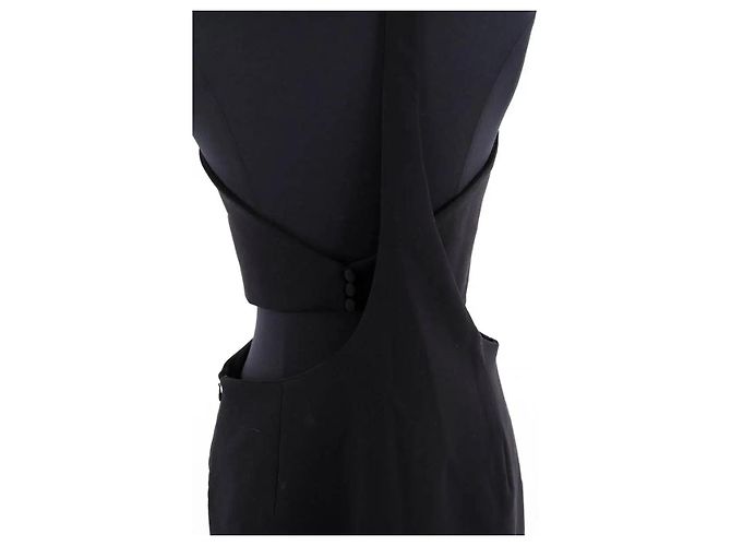 Magda Butrym Schwarzes Viskose Kleid - Ansicht 4