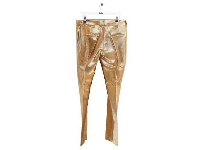 Autre Marque Pantalones rectos dorados - vista 2