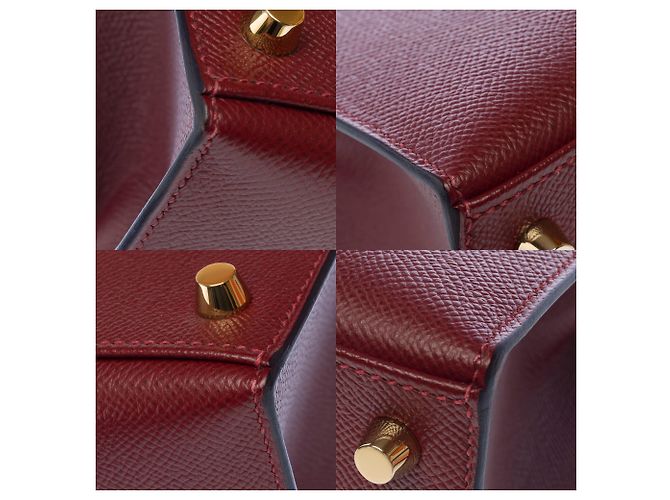 Hermès Borsa HERMES Kelly 25 in Pelle Rossa - 104044 - vista 12