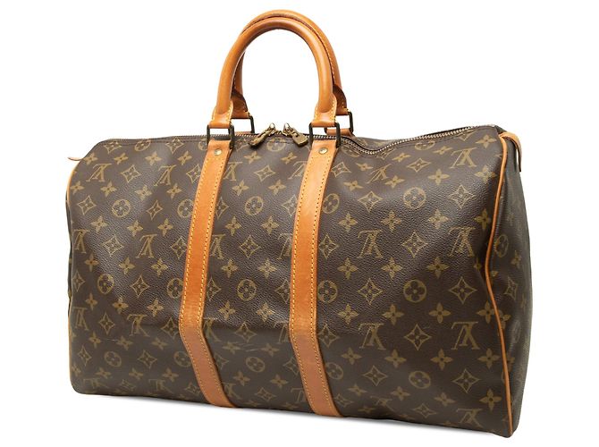 Borsa da viaggio Louis Vuitton Monogram Keepall 45 Marrone - vista 2