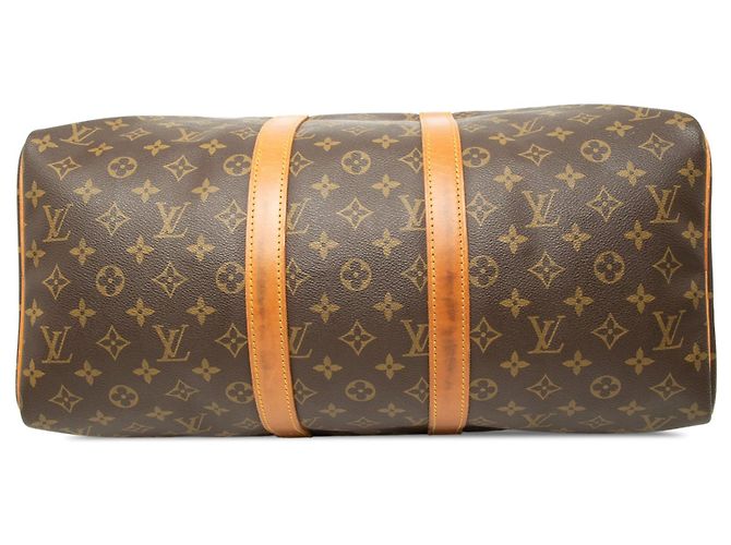 Borsa da viaggio Louis Vuitton Monogram Keepall 45 Marrone - vista 3