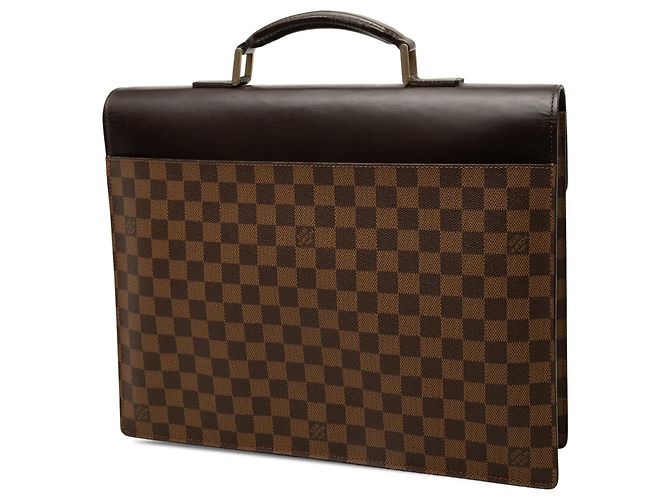 Borsa Business Louis Vuitton Altona PM Damier Ebene Marrone - vista 2