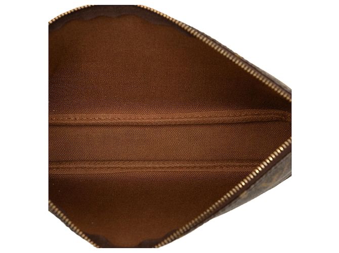 Borsa a tracolla Louis Vuitton Monogram Pochette Accessoires Marrone - vista 4