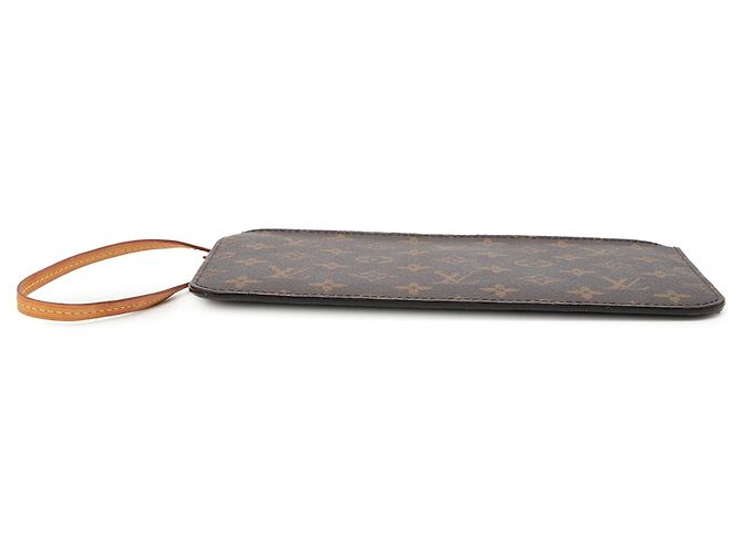 Pochette Louis Vuitton Monogram Marrone Neverfull - vista 3