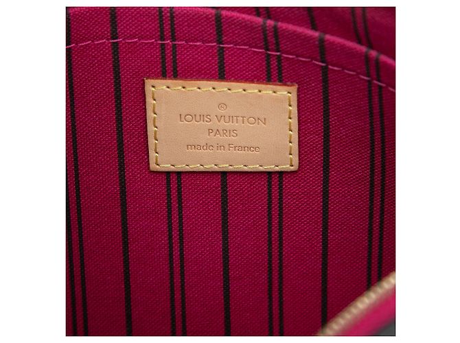 Pochette Louis Vuitton Monogram Marrone Neverfull - vista 5
