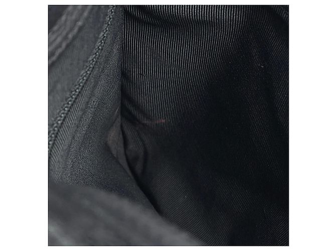 Borsa Tote Chanel in pelle di vitello granulata nera - vista 9