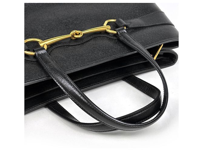 Borsa Gucci Horsebit 2WAY in pelle nera - vista 5