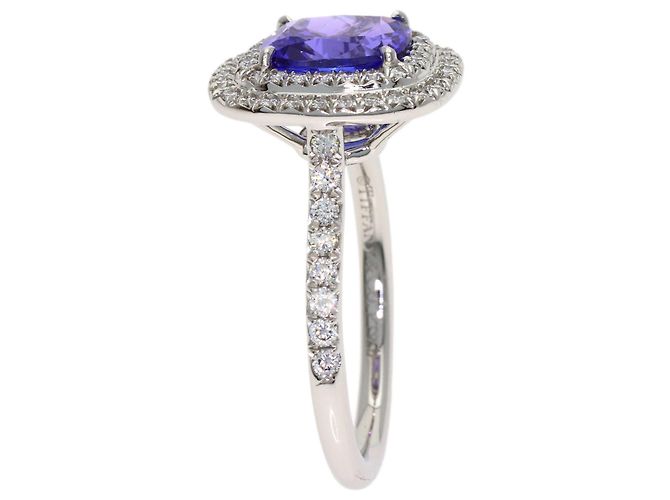 Autre Marque Anello Tiffany & Co. Soleste in Tanzanite e Diamanti - vista 3