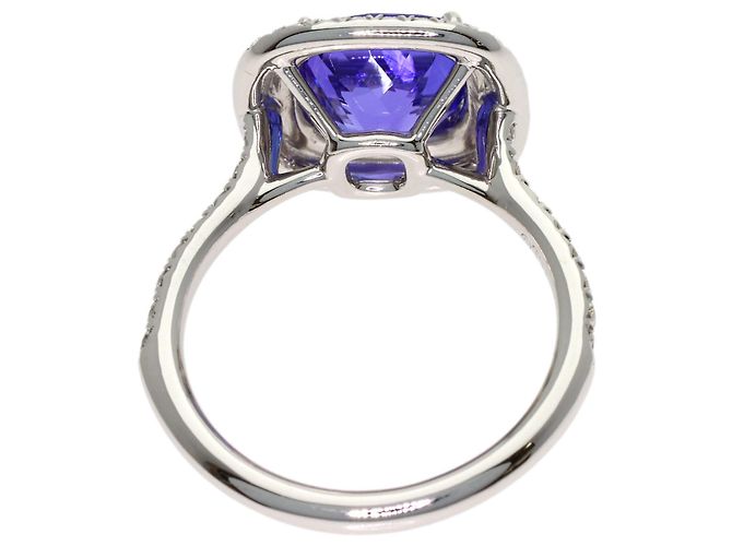 Autre Marque Anello Tiffany & Co. Soleste in Tanzanite e Diamanti - vista 4