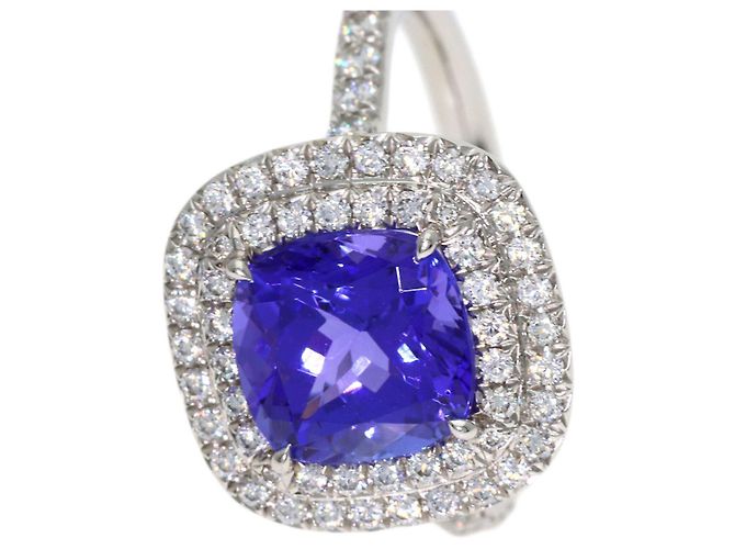 Autre Marque Anello Tiffany & Co. Soleste in Tanzanite e Diamanti - vista 6