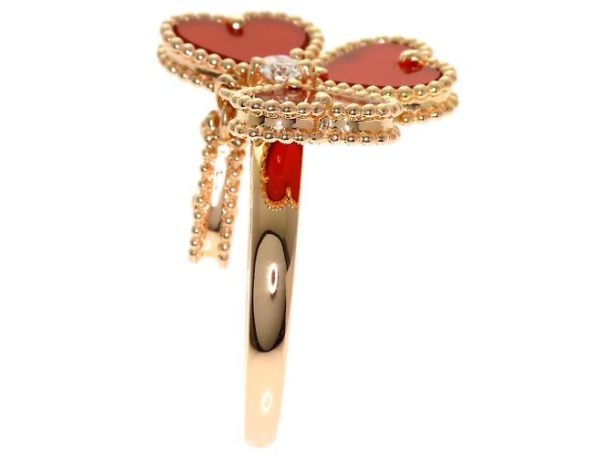 Anello Van Cleef & Arpels Sweet Heart Corniola e Diamanti - vista 3