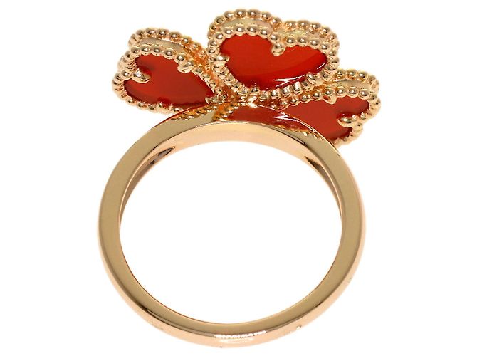 Anello Van Cleef & Arpels Sweet Heart Corniola e Diamanti - vista 4