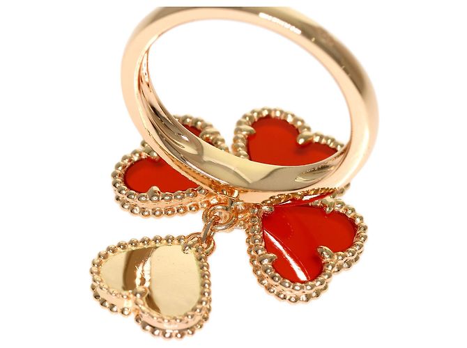 Anello Van Cleef & Arpels Sweet Heart Corniola e Diamanti - vista 7