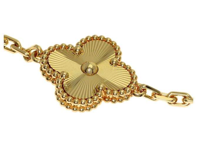 Bracciale Van Cleef & Arpels Alhambra Guilloché 5-Motif - vista 2