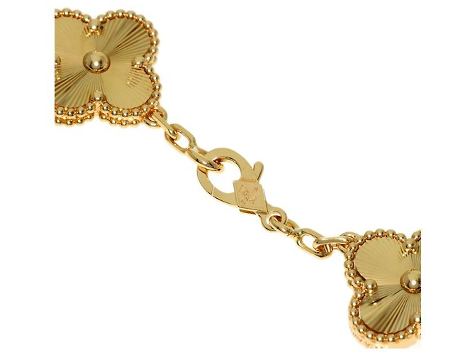 Bracciale Van Cleef & Arpels Alhambra Guilloché 5-Motif - vista 4
