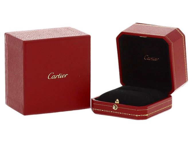 Cartier Gravierter Ring mit 1 Diamanten - Ansicht 6