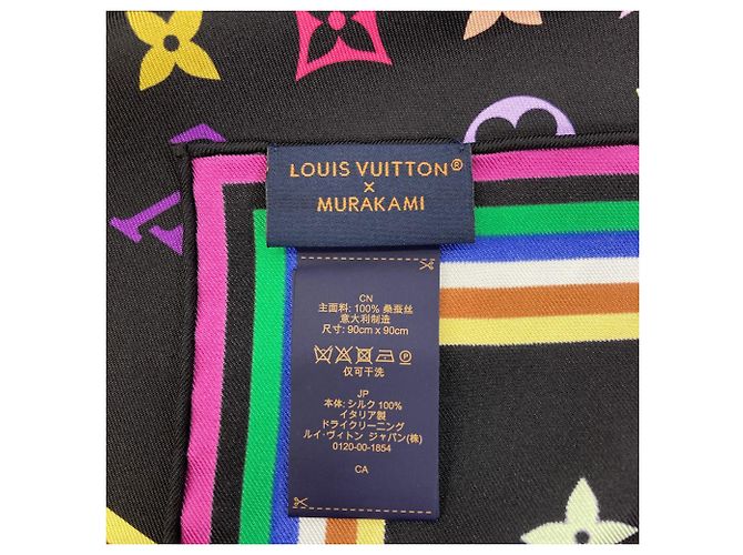 Sciarpa Louis Vuitton I Love Monogram Collaborazione Takashi Murakami - vista 5