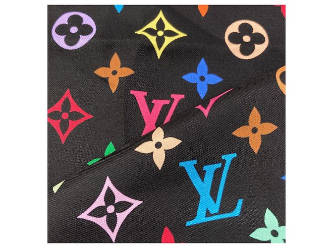 Sciarpa Louis Vuitton I Love Monogram Collaborazione Takashi Murakami - vista 7