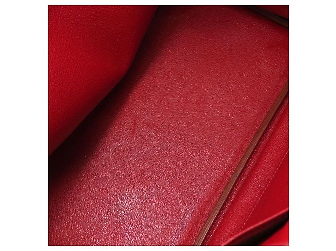 Hermès Borsa Hermes Birkin 30 in pelle Epsom rossa - vista 10