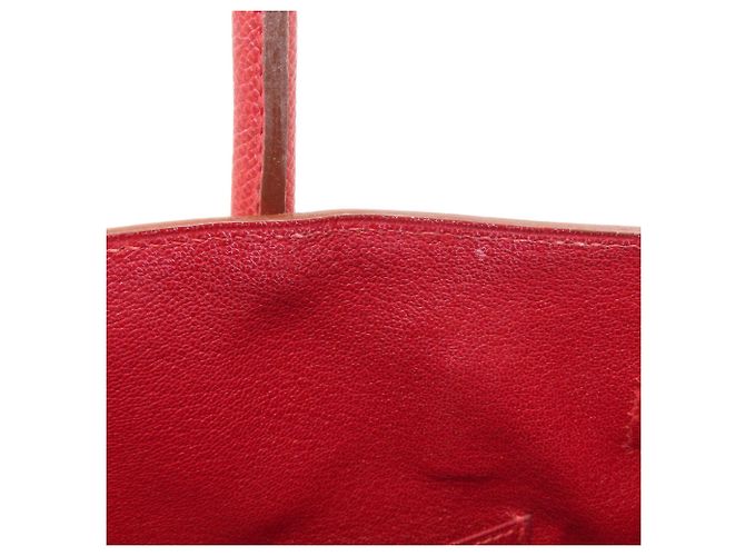 Hermès Borsa Hermes Birkin 30 in pelle Epsom rossa - vista 12